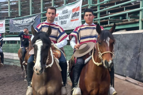 Juan Pablo Allendes y Luis Sebastián Castro coronaron Fiestas Patrias con gran triunfo en el Interasociaciones de Santa María